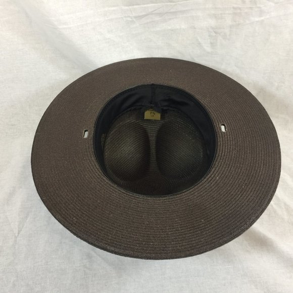 Stratton Hat Straw Brown 7 3/8  Trooper Police - Picture 8 of 14